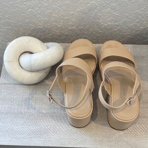 Marc Fisher Women's Cream Sandals